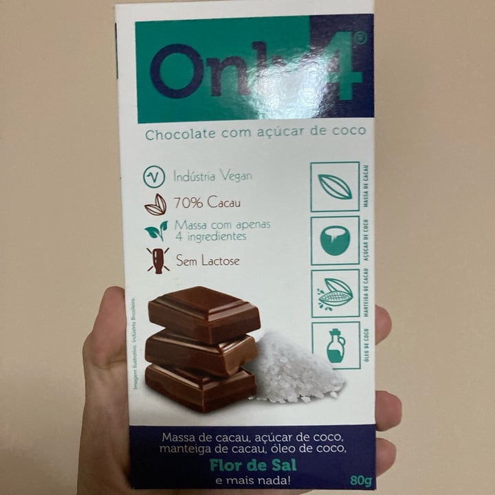 photo of Only4 Chocolate com açucar de coco e flor de sal shared by @nandop on  06 Oct 2022 - review