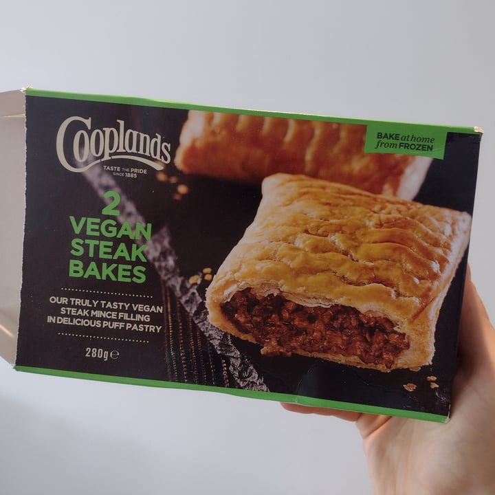 photo of Cooplands Vegan Steak Bakes shared by @thedappervegan on  12 Sep 2021 - review