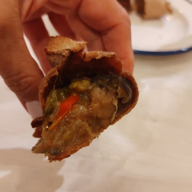 Photo of the dish “empanada integral de vegetales”