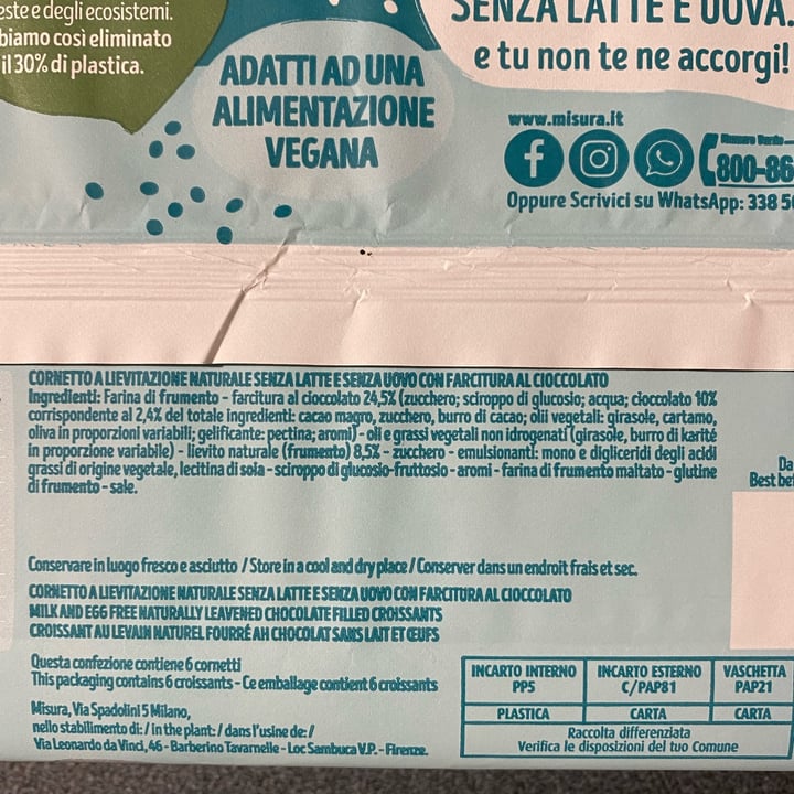 review photo of Misura Cornetti al cioccolato Privolat shared by @alecannos on 01 Apr 2022 - review