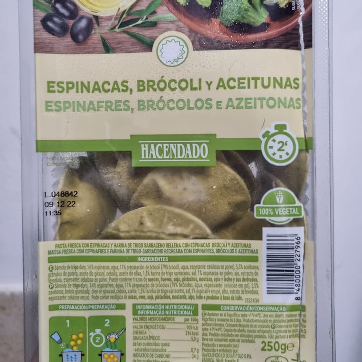 review photo of Hacendado Pasta De Espinacas, Brócoli Y Aceitunas shared by @nerymuny28 on 28 Nov 2022 - review
