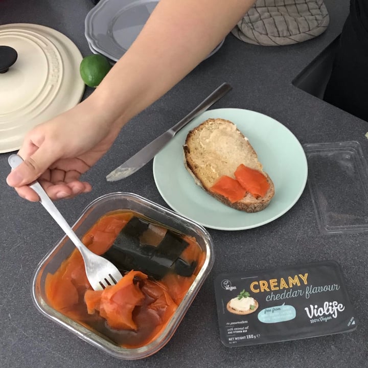 photo of Violife Creamy Cheddar Flavour shared by @mariaubergine on  06 Apr 2021 - review