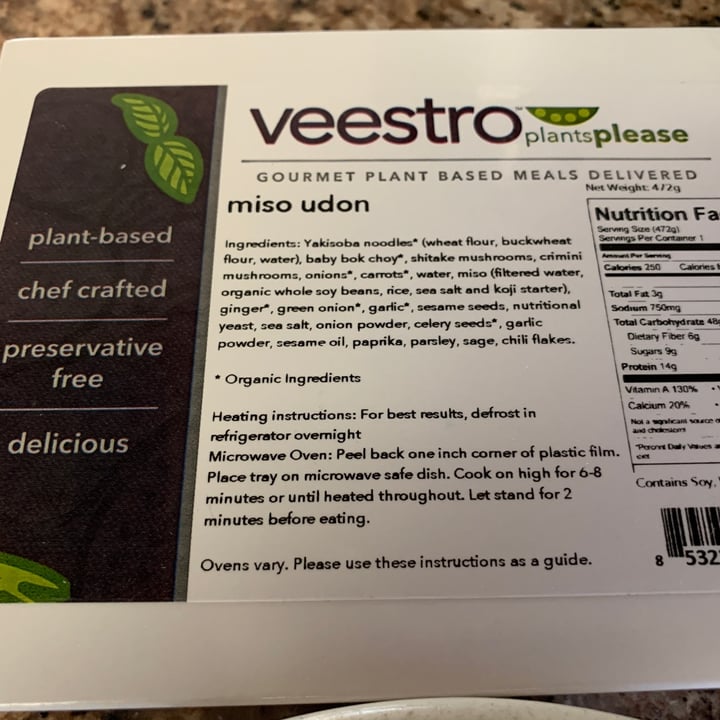 photo of Veestro Miso Udon shared by @jdwatts on  28 Jan 2021 - review