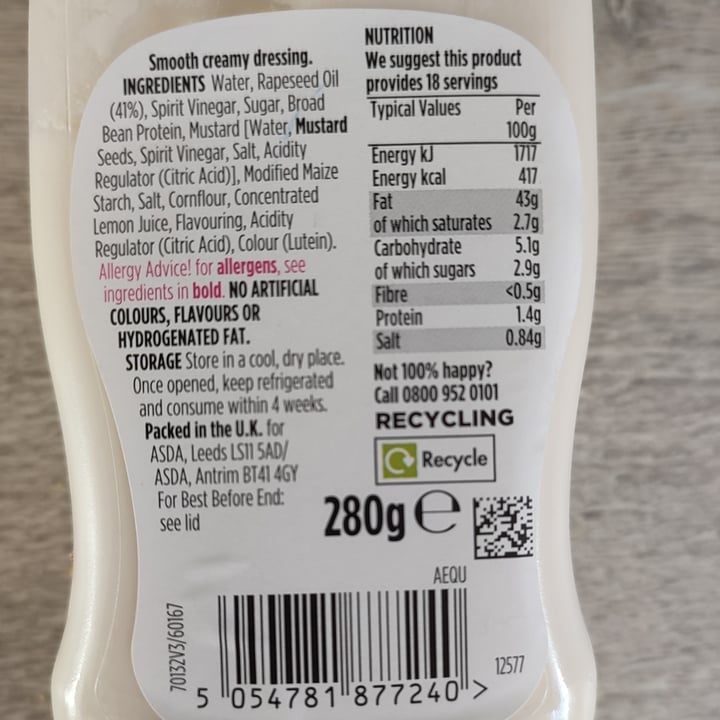 review photo of ASDA Free from classic mayo shared by @3lli3 on 18 Sep 2022 - review