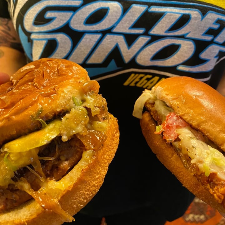 photo of Golden Dinosaurs Vegan Deli Burger Monday! shared by @dirtbagvegan on  29 Apr 2020 - review
