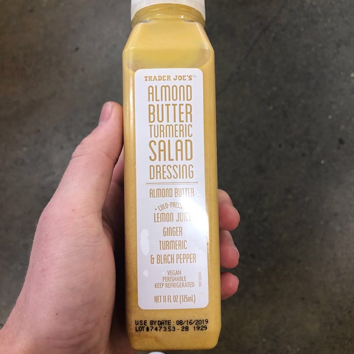 photo of Trader Joe's Almond butter turmeric salad dressing shared by @wharding on  12 Jul 2019 - review