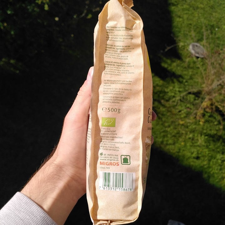 photo of Migros Bio Couscous Vollkorn shared by @letsgetit on  16 Oct 2022 - review