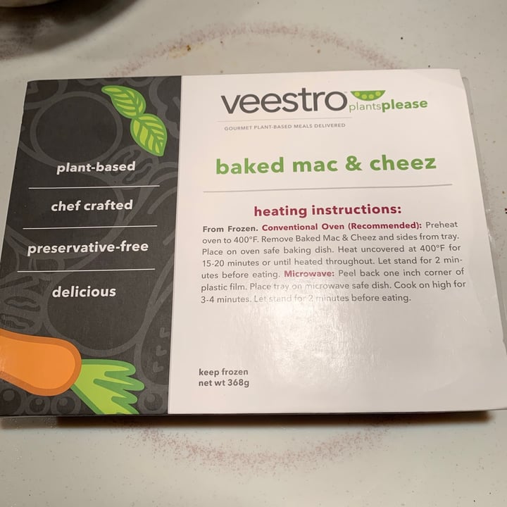 photo of Veestro Baked Mac & Cheez shared by @gardensoul on  24 Jun 2020 - review