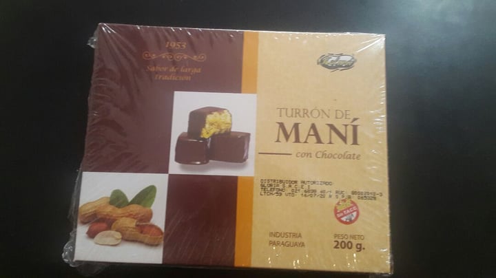 photo of Kelwá Turrón de maní con chocolate shared by @arianeh on  12 Mar 2020 - review