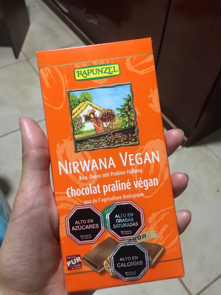 photo of Rapunzel Nirwana Vegan Chocolat Praliné shared by @franacsis on  29 Feb 2020 - review
