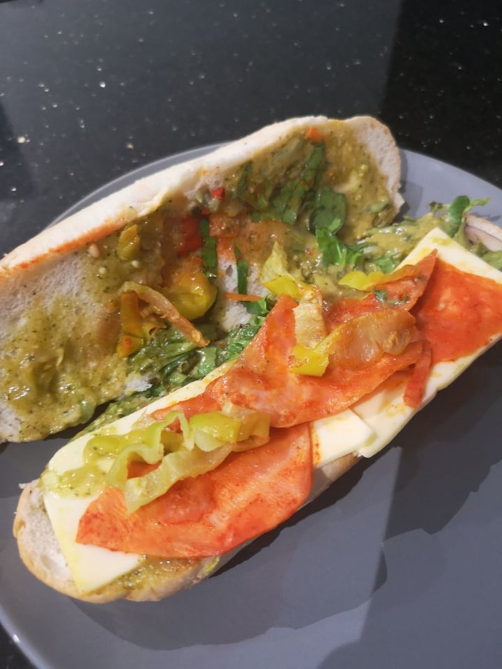 review photo of Wicked Italian style cold cut sub shared by @twowheeledvegan on 16 Feb 2020 - review