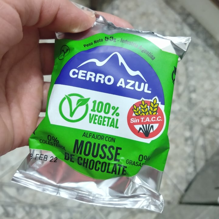 photo of Cerro Azul Alfajor con Mousse de Chocolate shared by @belus on  03 Oct 2021 - review
