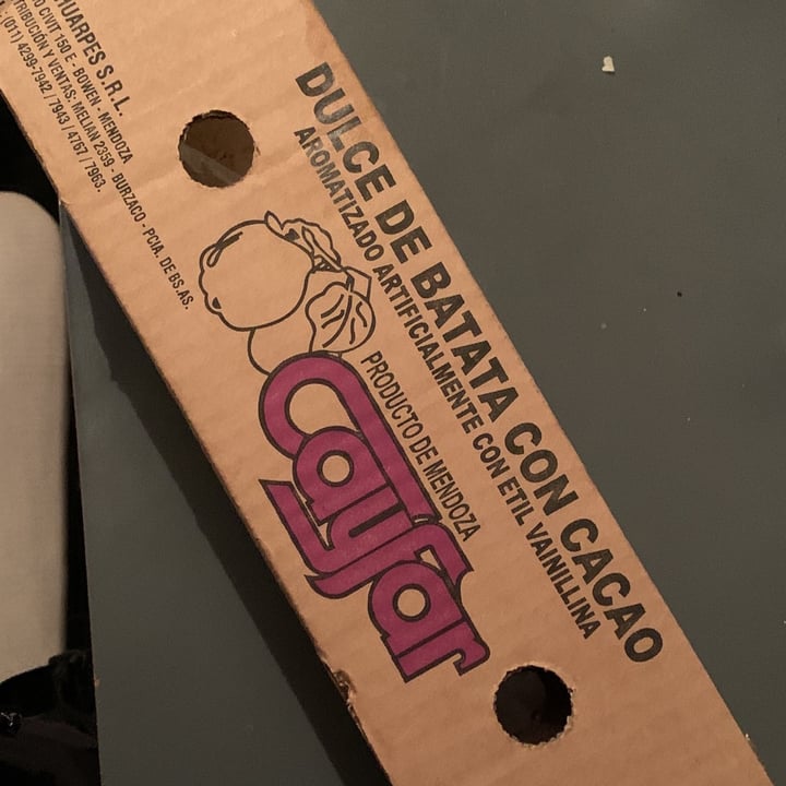 photo of Cayfar Dulce de batata con cacao shared by @rociojazmin on  01 Jun 2022 - review