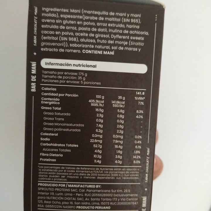 review photo of Dyfferent Chocolate Mani Bar shared by @mac04 on 18 Jun 2022 - review