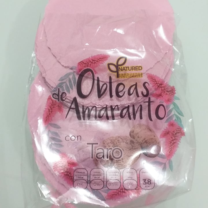 photo of Natured Obleas de amaranto con taro shared by @omar0505 on  23 Nov 2020 - review