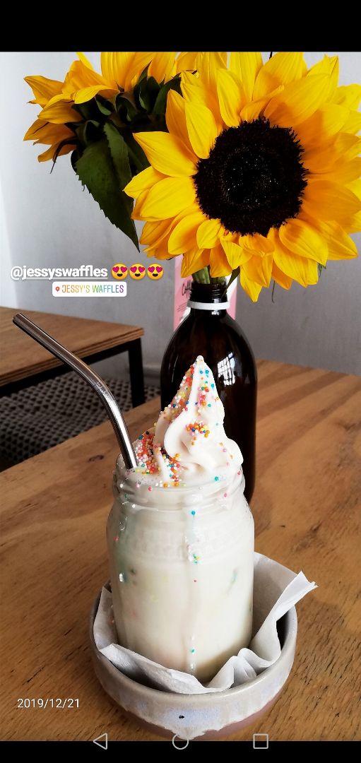 photo of Jessy's Waffles Birthday shake shared by @universeobserver on  25 Mar 2020 - review