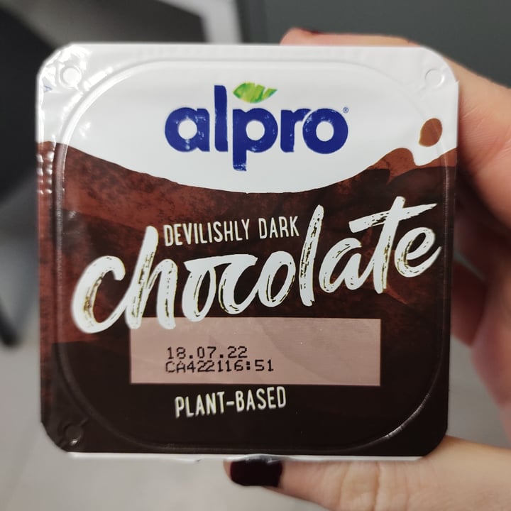 photo of Alpro Devilish Dark Chocolate Dessert shared by @sbveg on  04 Dec 2021 - review