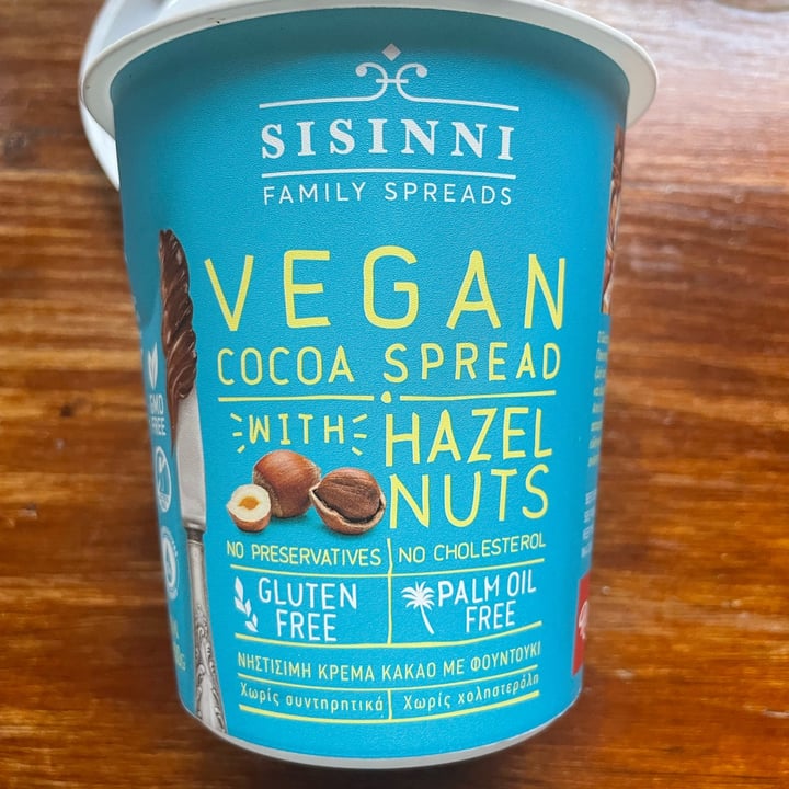 photo of Sisinni Family Spreads Vegan Hazelnut Cocoa spread shared by @thehumblechickpea on  24 Oct 2022 - review