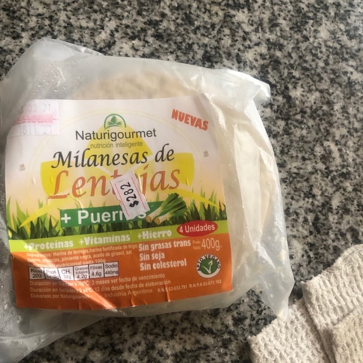 review photo of Naturigourmet Milanesa De Lentejas Y Puerros shared by @melodyglik on 23 Aug 2021 - review