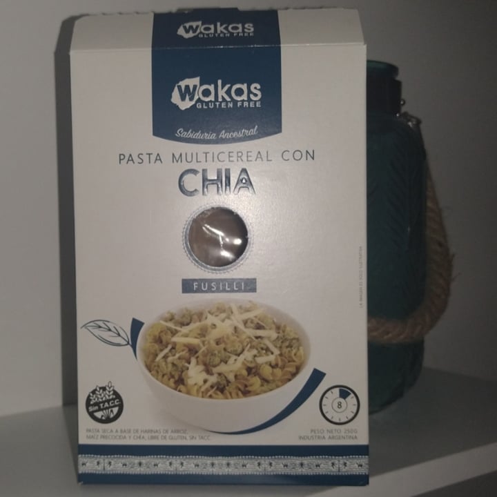 photo of Wakas Pasta Multicereal con Chia shared by @jorgelinavegana on  22 Feb 2021 - review