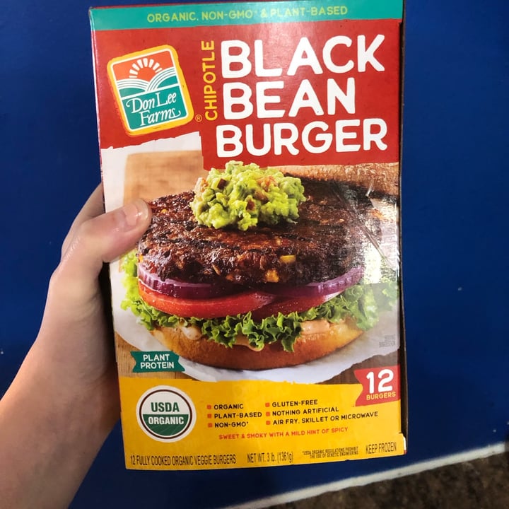 Don Lee Farms Chipotle Black Bean Burger Review abillion