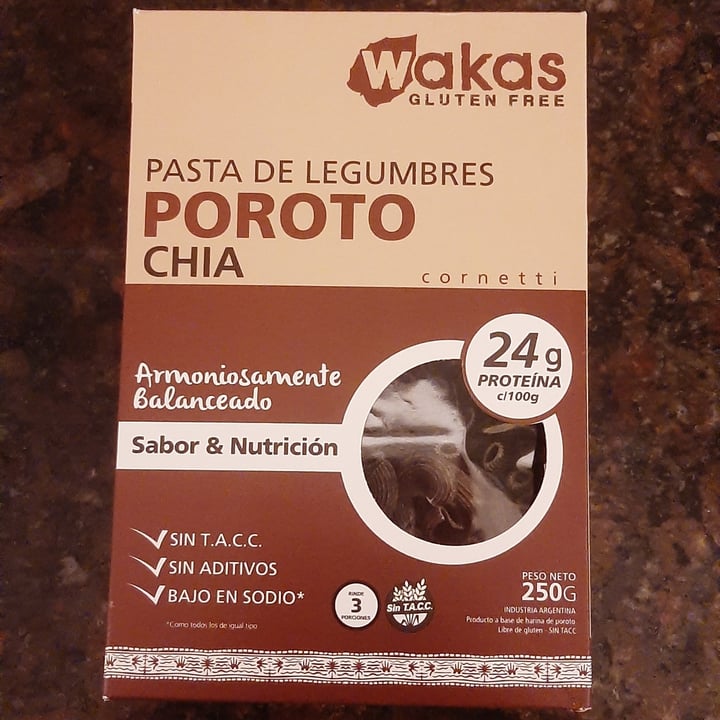 photo of Wakas Pasta de Legumbres Poroto y Chia shared by @moritaveggie on  16 Jul 2021 - review