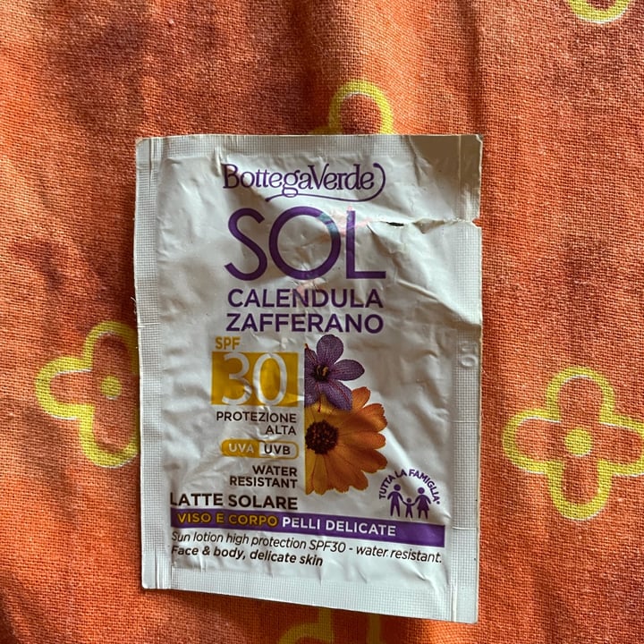 review photo of Bottega Verde sol calendula e zafferano crema solare shared by @ileeem on 24 Jul 2022 - review