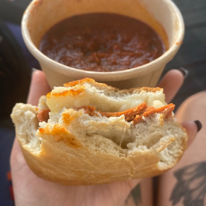 photo of Earth Based Cafe Pepperoni Roll shared by @veganmeatball on  19 Jun 2021 - review
