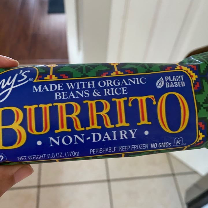 photo of Amy’s Amy’s Non-Dairy Organic Burrito with Beans & Rice shared by @mlpmucke on  05 Jul 2020 - review