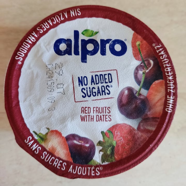 photo of Alpro Red Fruits With Dates (No Added Sugars) shared by @drunkontea on  06 Jul 2022 - review