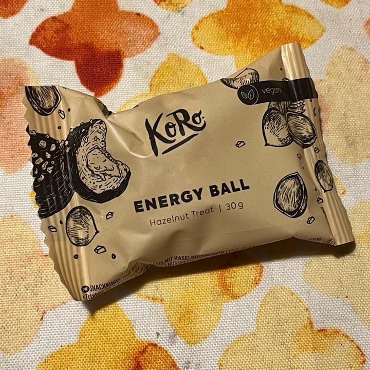photo of Koro Energy Ball Hazelnut shared by @sarahbracco on  01 Dec 2022 - review