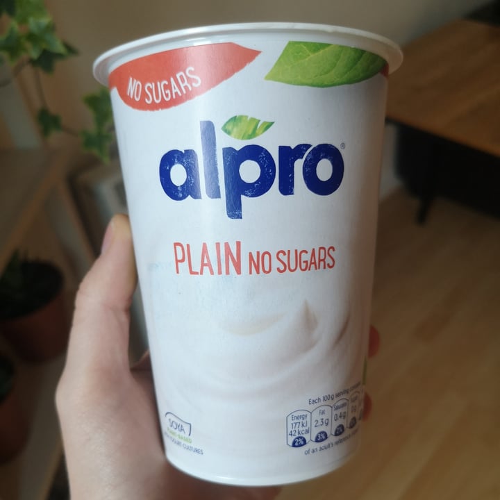 photo of Alpro Plain No Sugars shared by @mariadesantis on  15 Jun 2021 - review