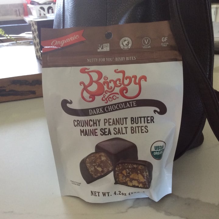 photo of Bixby & co Crunchy Peanut Butter Maine Sea Salt Bites shared by @michelemostacci on  23 Jun 2021 - review
