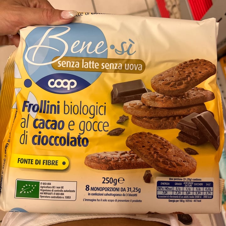 review photo of Bene.Si coop Frollini Biologici Al Cacao E Gocce Di Cioccolato shared by @beap on 19 Jul 2022 - review