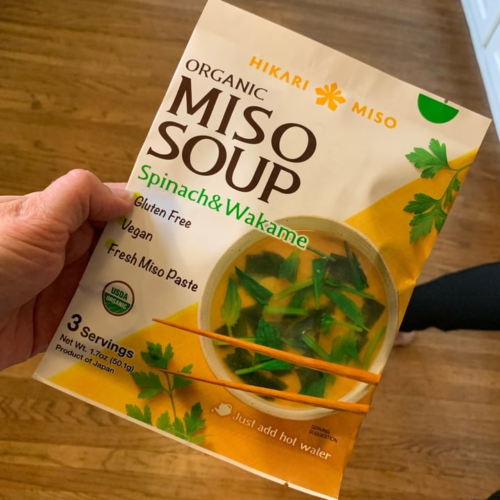 photo of Hikari Miso Organic miso soup - Spinach & Wakame shared by @allhess on  26 Nov 2021 - review
