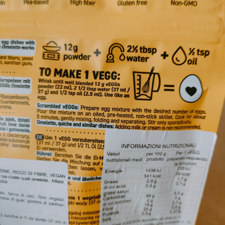 photo of Cultured Foods Vegan Egg Alternative For Omelette, Scramble, Cooking, Baking shared by @veganadvisor on  24 Jul 2022 - review