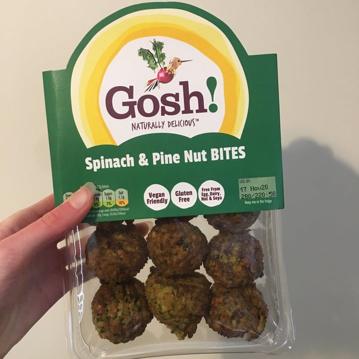 photo of Gosh! Spinach & Pine Nut BITES shared by @cheapsoybean on  31 Oct 2020 - review