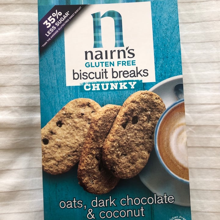 photo of Nairn's Chunky chocolate oat and coconut biscuits shared by @lihsur on  11 Feb 2021 - review