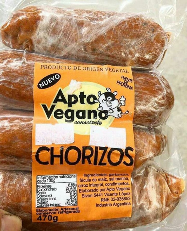photo of Apto Vegano Consciente Chorizos shared by @lourdesconza on  27 Mar 2020 - review