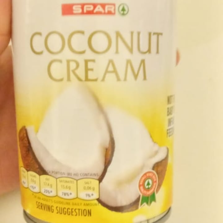 photo of Spar Coconut Cream shared by @fruitfulfig on  24 Aug 2020 - review