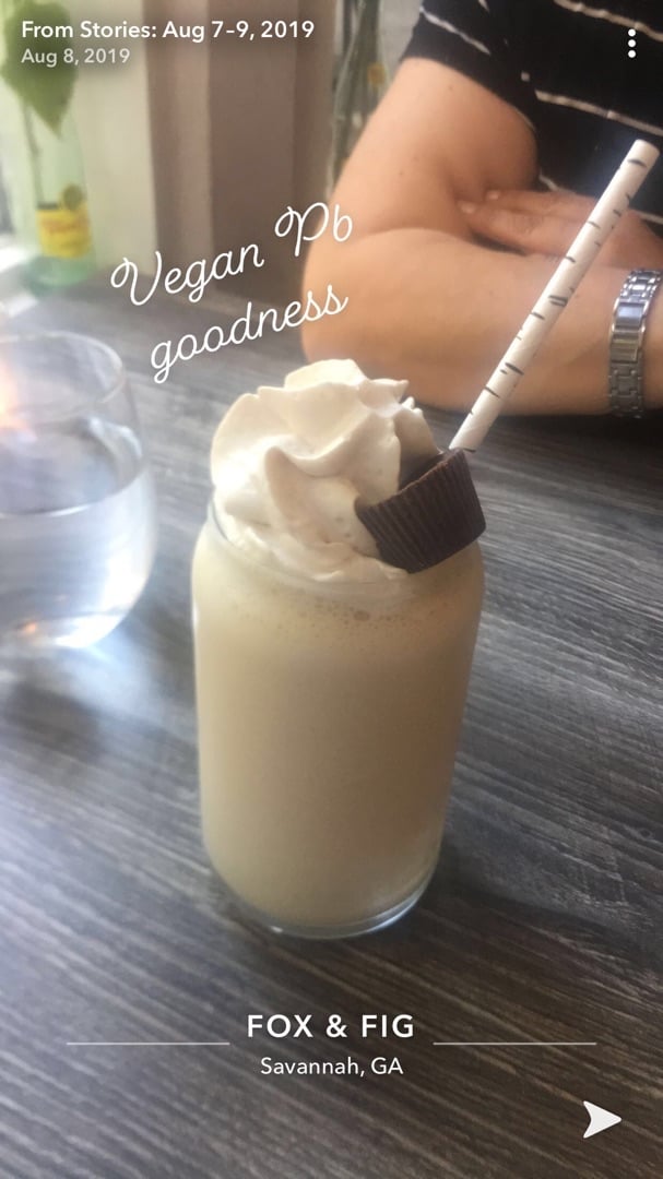 review photo of Fox and Fig Cafe Peanut Butter Shake shared by @madidemmer on 16 Jan 2020 - review