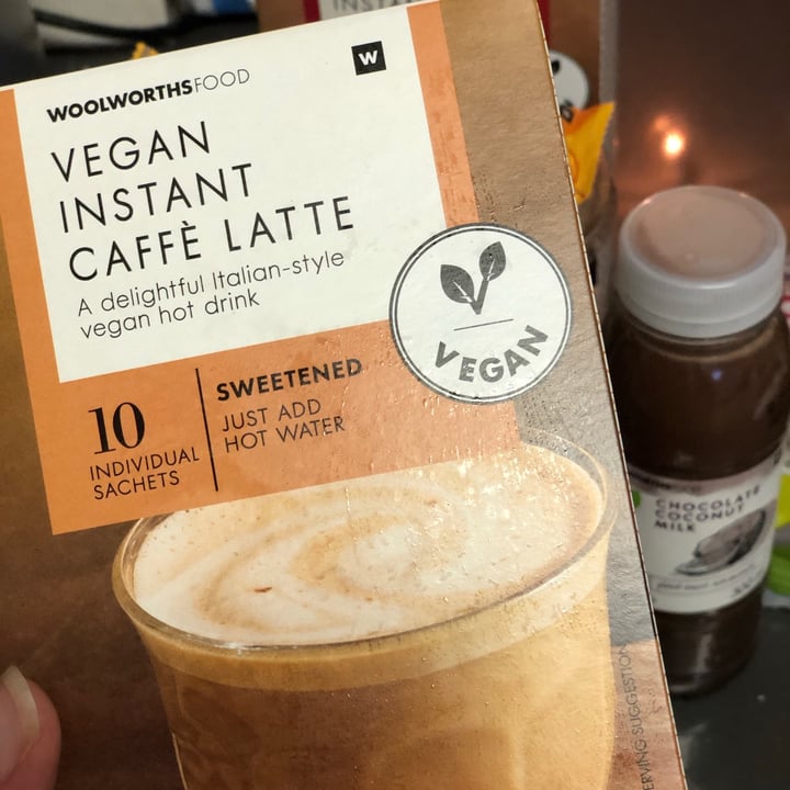 photo of Woolworths Food Vegan Instant Café Latte shared by @lenicpretorius on  12 Jan 2021 - review