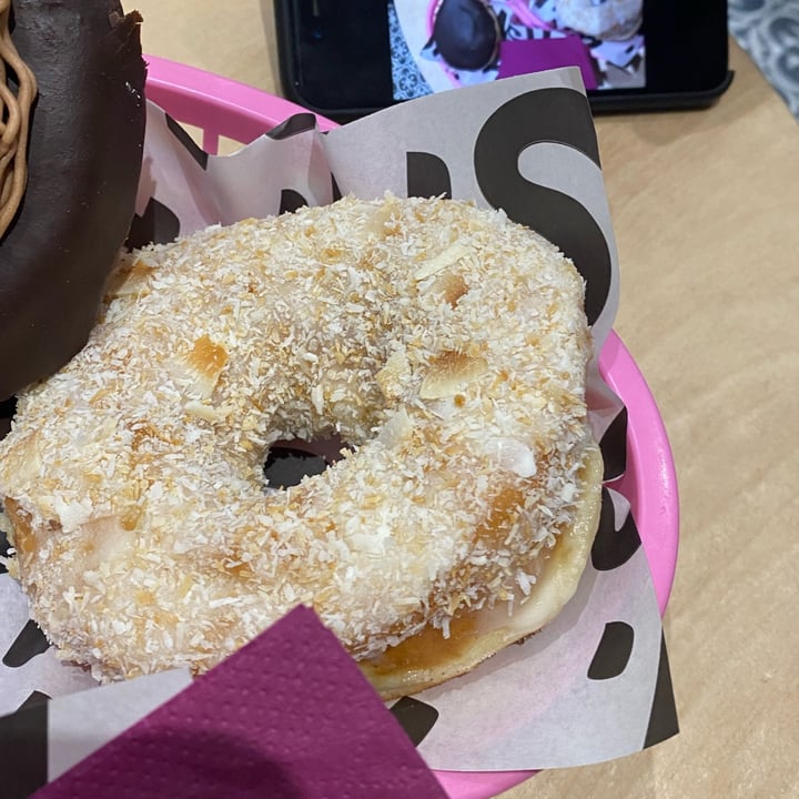 photo of Boneshaker Doughnuts No sleep Till Brooklyn (coconut topped donut filled with lemon curd) shared by @virgisofi on  04 Apr 2022 - review