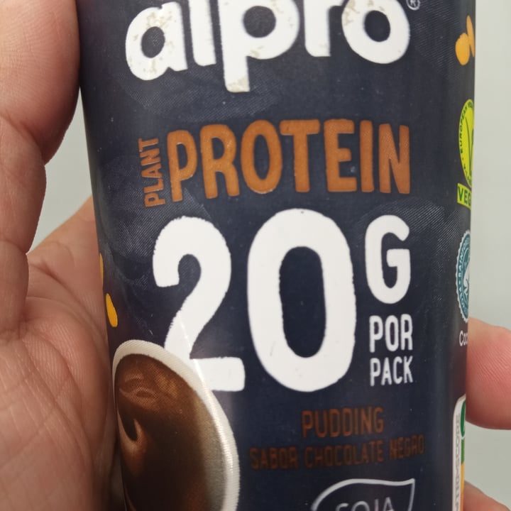 photo of Alpro dark chocolate plant protein pudding shared by @lalocadelosgatos8 on  23 Jun 2022 - review