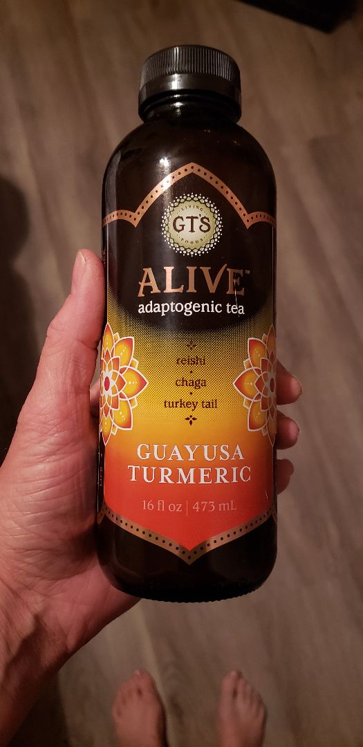 photo of GT’s Living Foods Alive Adaptogenic Tea Guayusa Turmeric shared by @ambularfortheanimals on  20 Jan 2020 - review