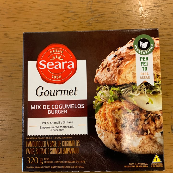 photo of Seara gourmet Mix de Cogumelos Burger shared by @estelanave on  04 May 2022 - review