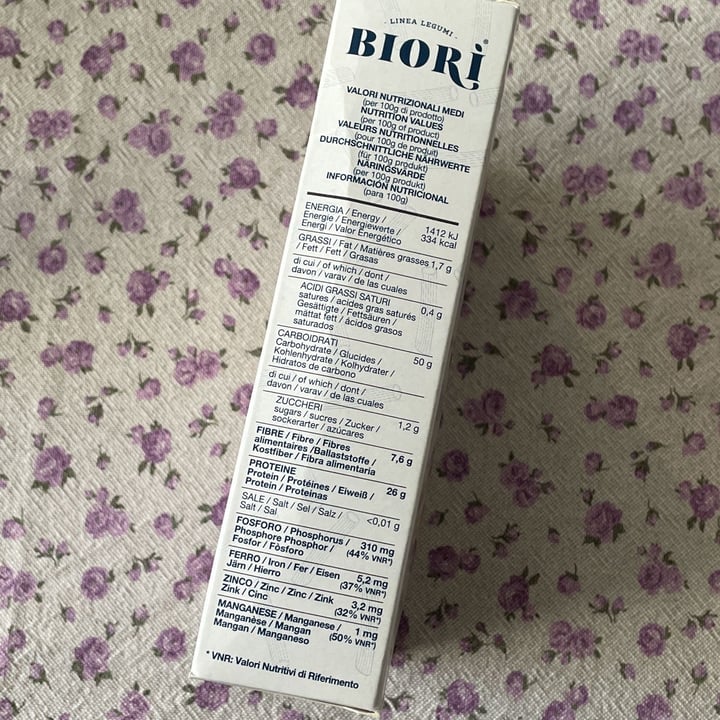 photo of Biori Pasta di lenticchie shared by @rosib on  12 Jan 2022 - review