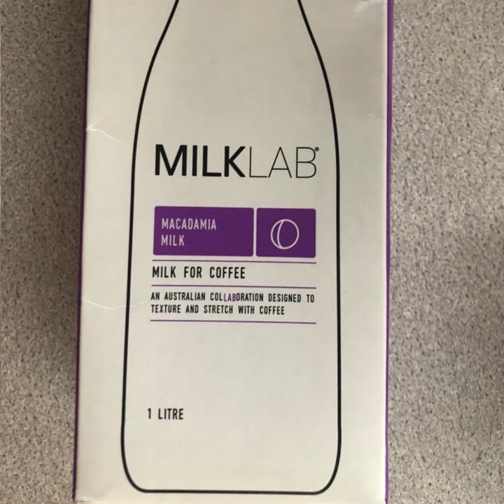 photo of MILKLAB Macadamia milk shared by @karamikayla on  09 Jul 2021 - review