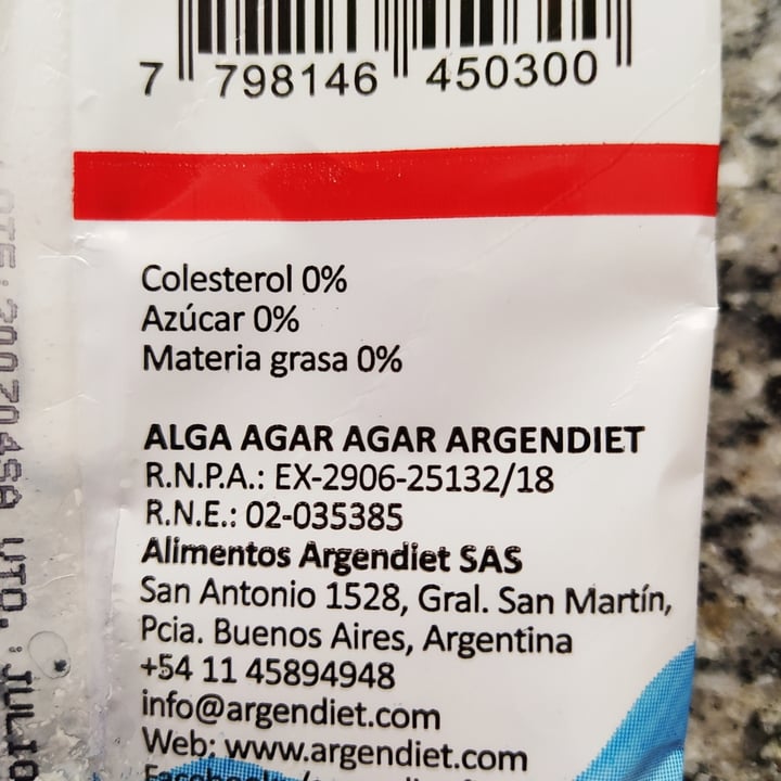 photo of ArgenDiet Agar Agar Gelatina Vegetal shared by @romibaranda on  19 Sep 2020 - review