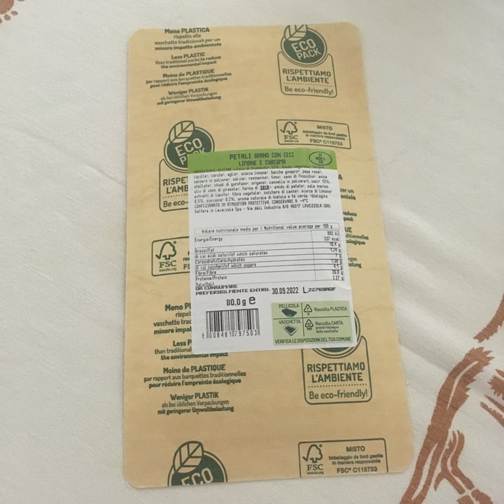 review photo of nel solco della natura petali grano ceci limone e curcuma shared by @annamarias on 08 Sep 2022 - review